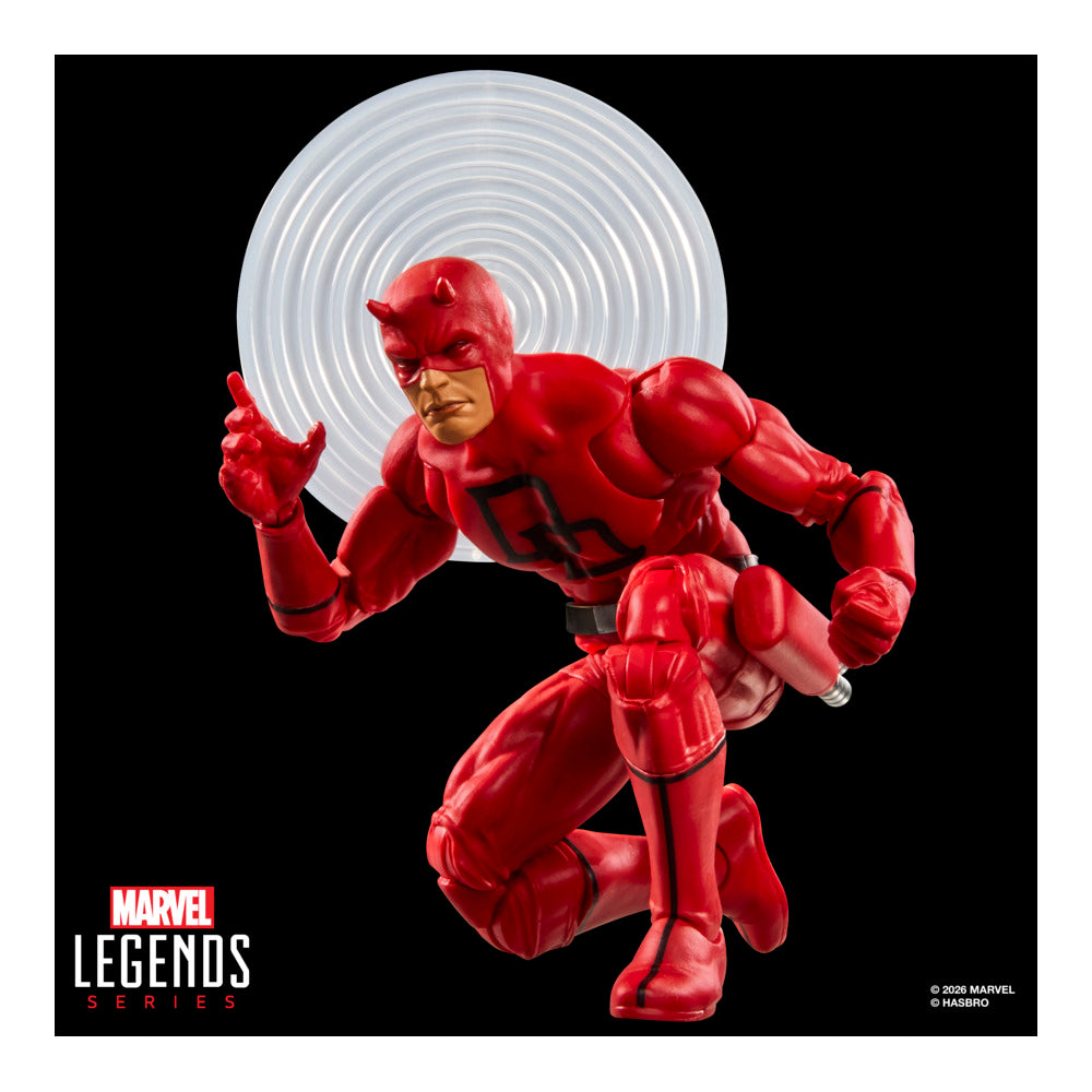 Marvel Legends Series Secret Wars Daredevil, Retro Marvel Comics Collectible 15-Cm Action Figure With Lenticular Shield