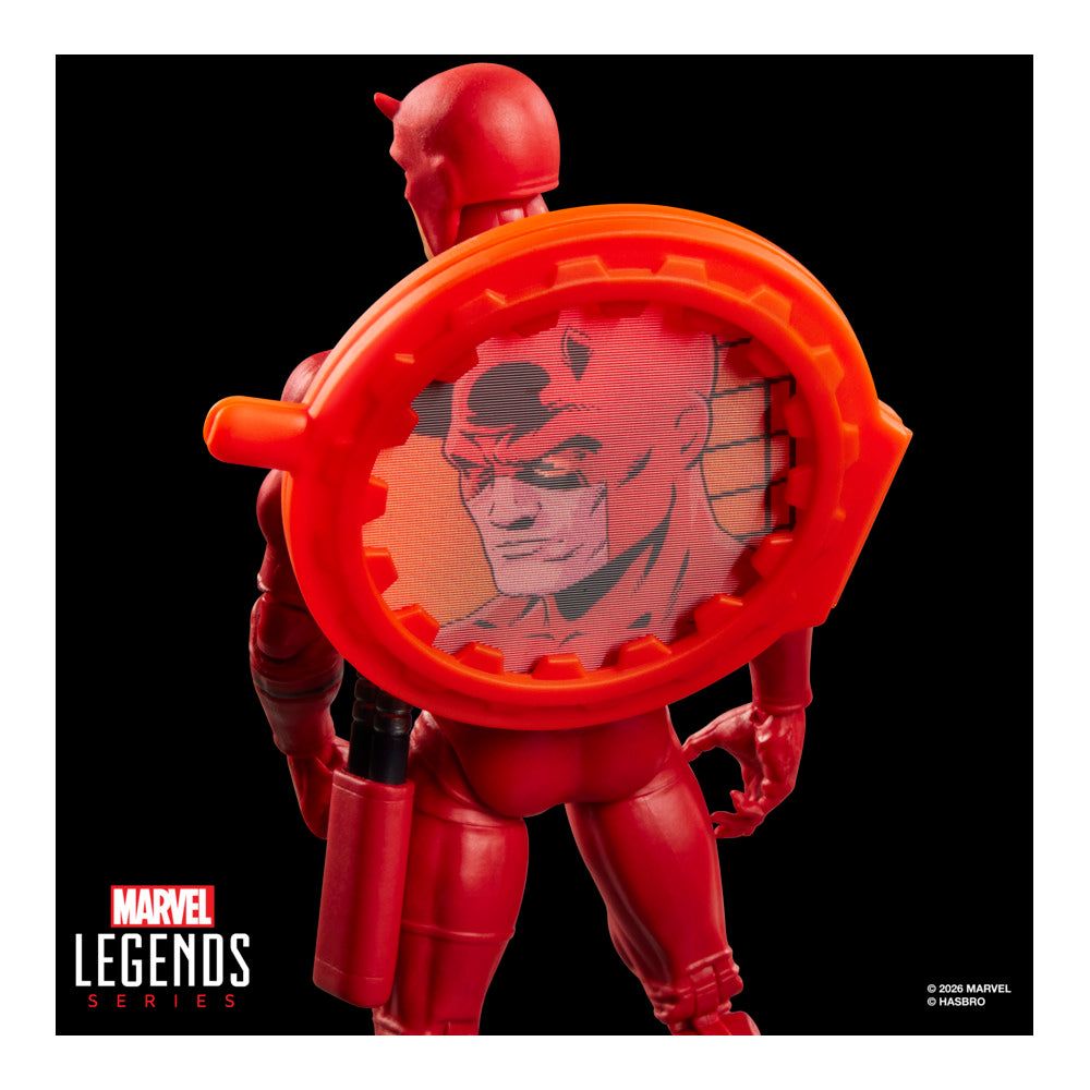 Marvel Legends Series Secret Wars Daredevil, Retro Marvel Comics Collectible 15-Cm Action Figure With Lenticular Shield