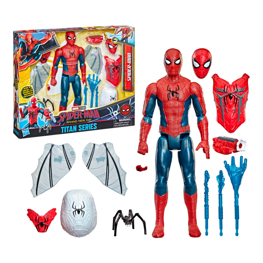 Marvel Spider-Man Brand New Day Titan Series Ultimate Web Gear Action Figure, 11.5 Inches