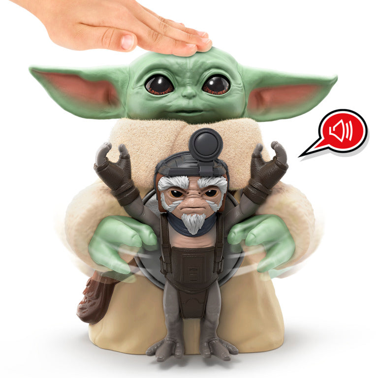 Star Wars Huggin' Grogu 6.5-Inch Electronic Action Figure & Anzellan
