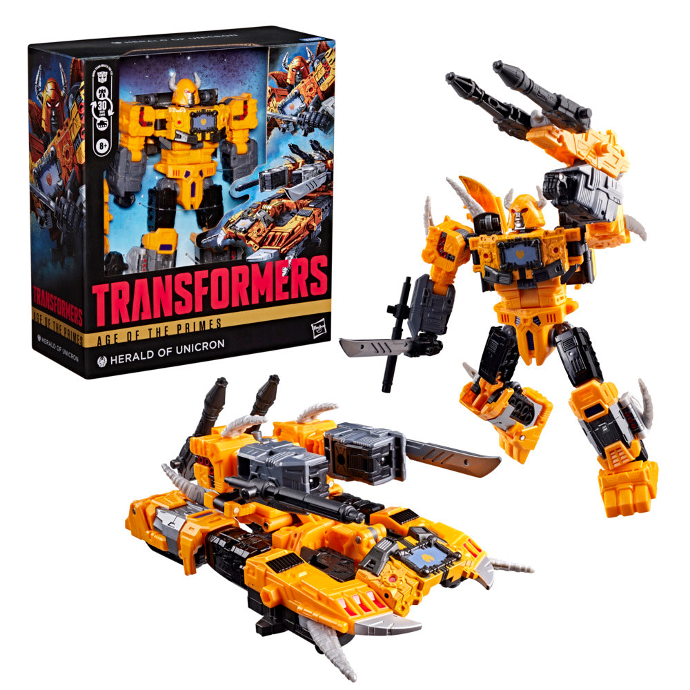 Transformers Age Of The Primes Action Figure Leader Class Herald Of Unicron