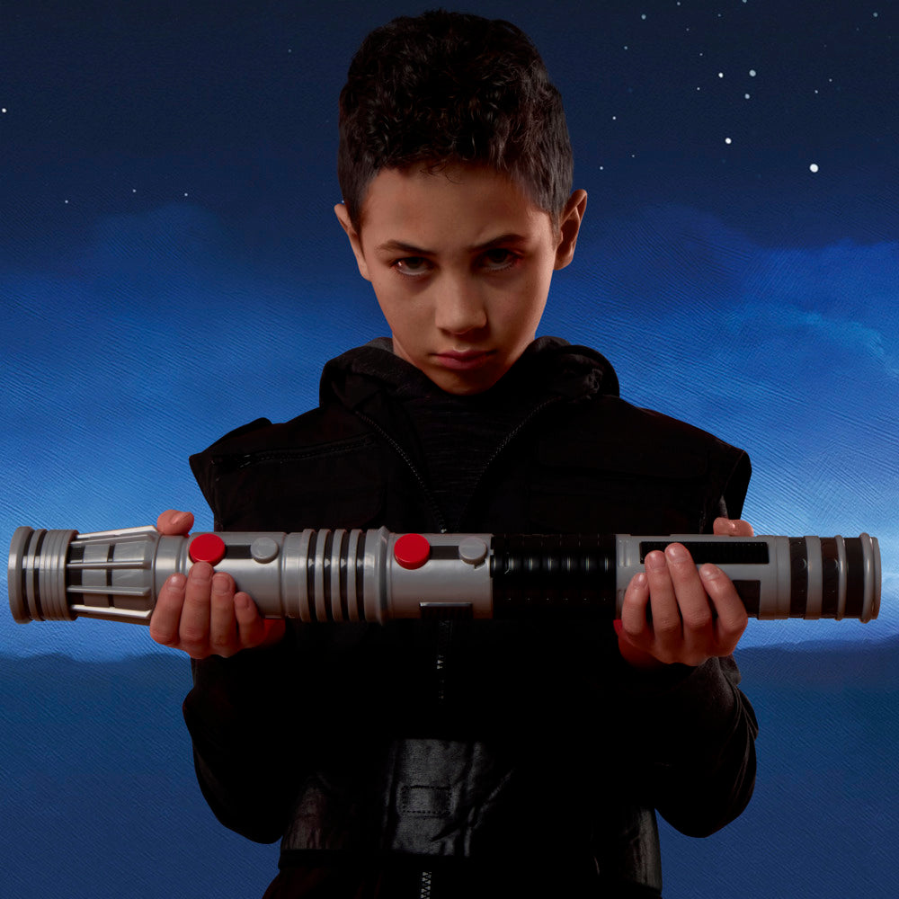 Star Wars Darth Maul Electronic Doublebladed Lightsaber Officially Licensed Red Lightsaber