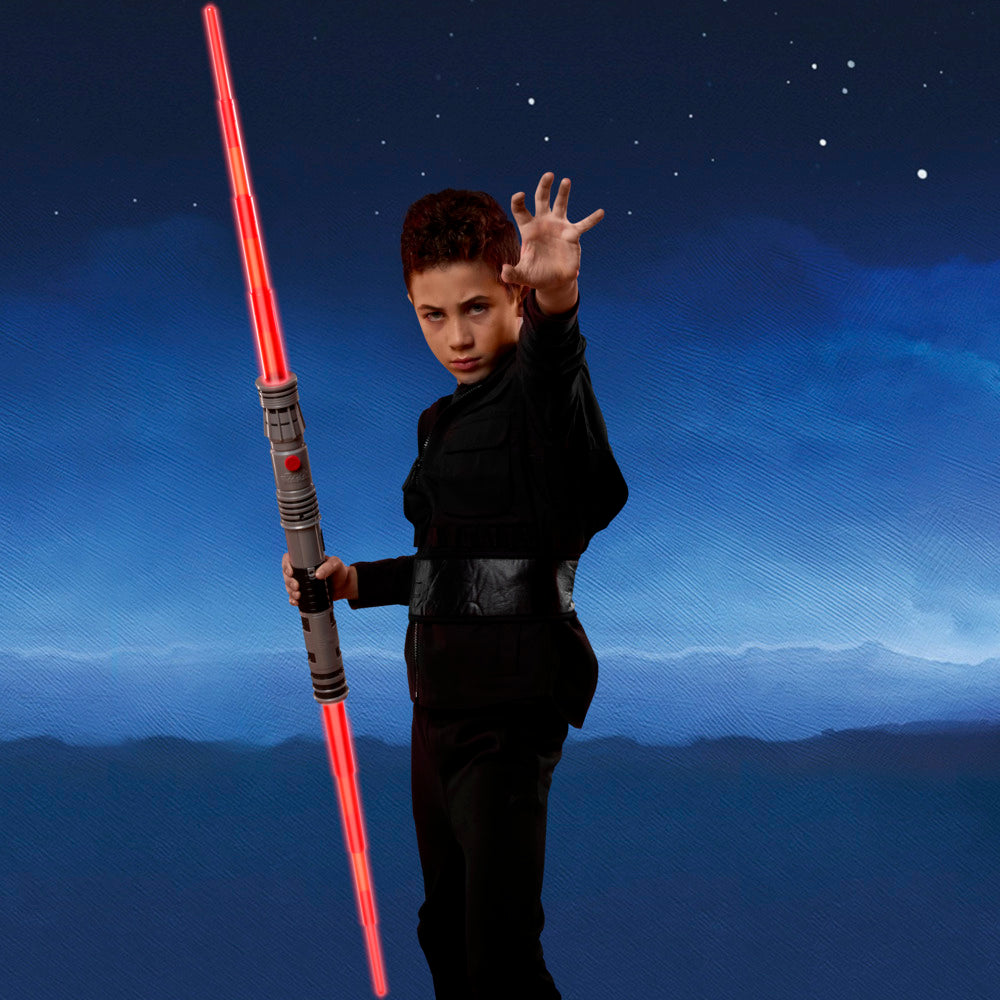 Star Wars Darth Maul Electronic Doublebladed Lightsaber Officially Licensed Red Lightsaber