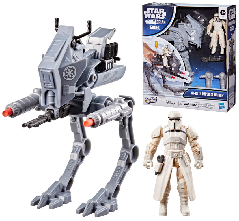 Star Wars Actionverse At-Rt & Imperial Remnant At-Rt Driver, Action Figure & Vehicle