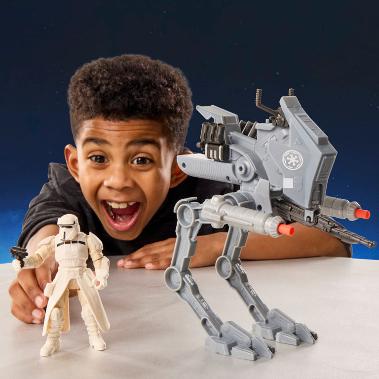 Star Wars Actionverse At-Rt & Imperial Remnant At-Rt Driver, Action Figure & Vehicle