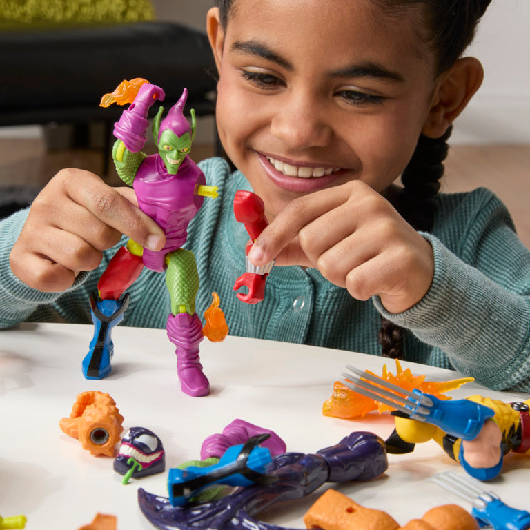 Mixmashers Marvel Green Goblin Toy, 5” (12 Cm) Spider-Man Mix-&-Match Action Figure