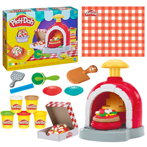 Play-Doh Stamp & Spin Pizza Playset With 8 Accessories & 5 Colors