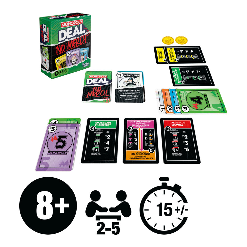 Monopoly Deal No Mercy Card Game