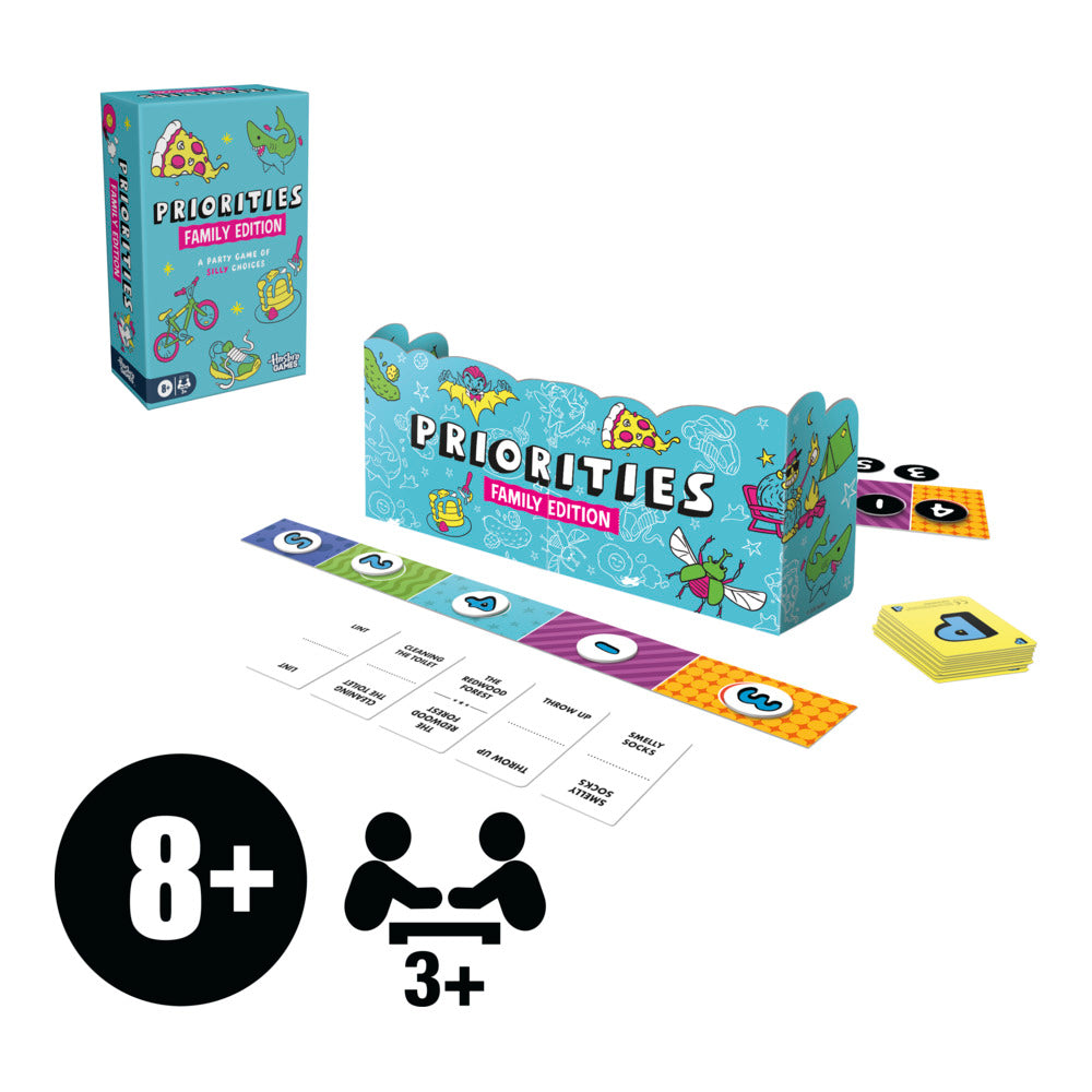 Priorities Family Edition Card Game For Kids And Adults, Party Game Of Silly Choices