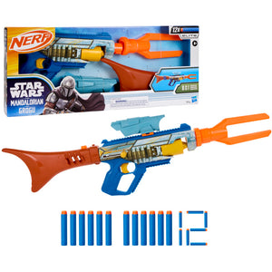 Nerf Star Wars The Mandalorian Blaster, 3 Attachments, 12 Nerf Elite Darts