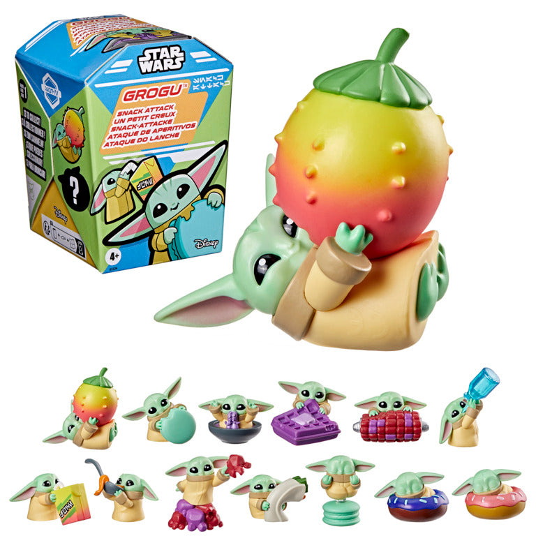 Star Wars Grogu Snack Attack 1.5-Inch Mystery Figure Mini Food Theme Toys Series 1