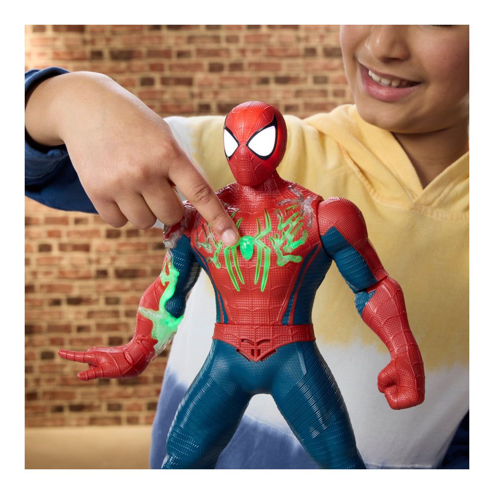 Marvel Spider-Man: Brand New Day Power-Charge Spider-Man 14.5-Inches Electronic Action Figure