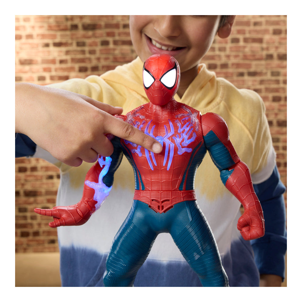 Marvel Spider-Man: Brand New Day Power-Charge Spider-Man 14.5-Inches Electronic Action Figure