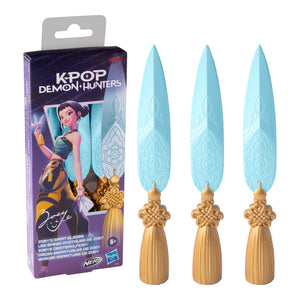 Nerf Kpop Demon Hunters Zoey's Spirit Blades, 3 Foam Blades