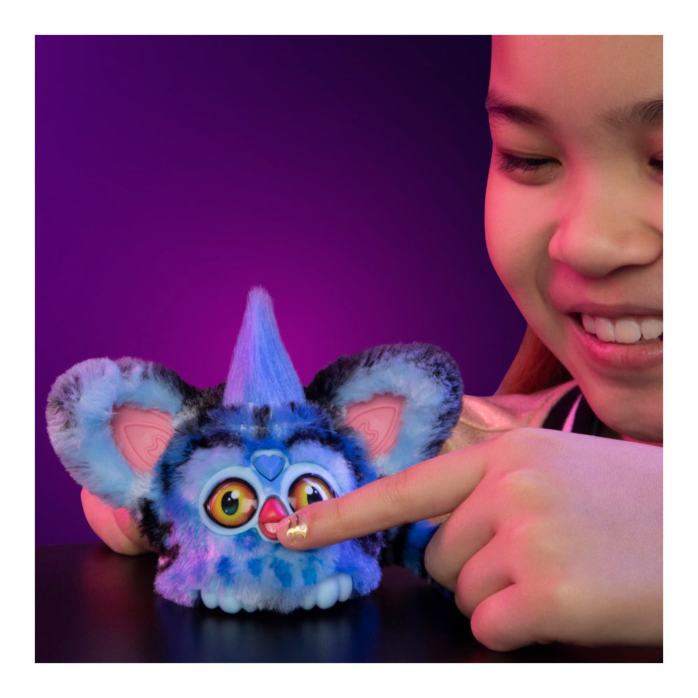 Furby Furblets Kpop Demon Hunters Derpy Tiger, Collectible 3" Mini Plush Electronic Toy