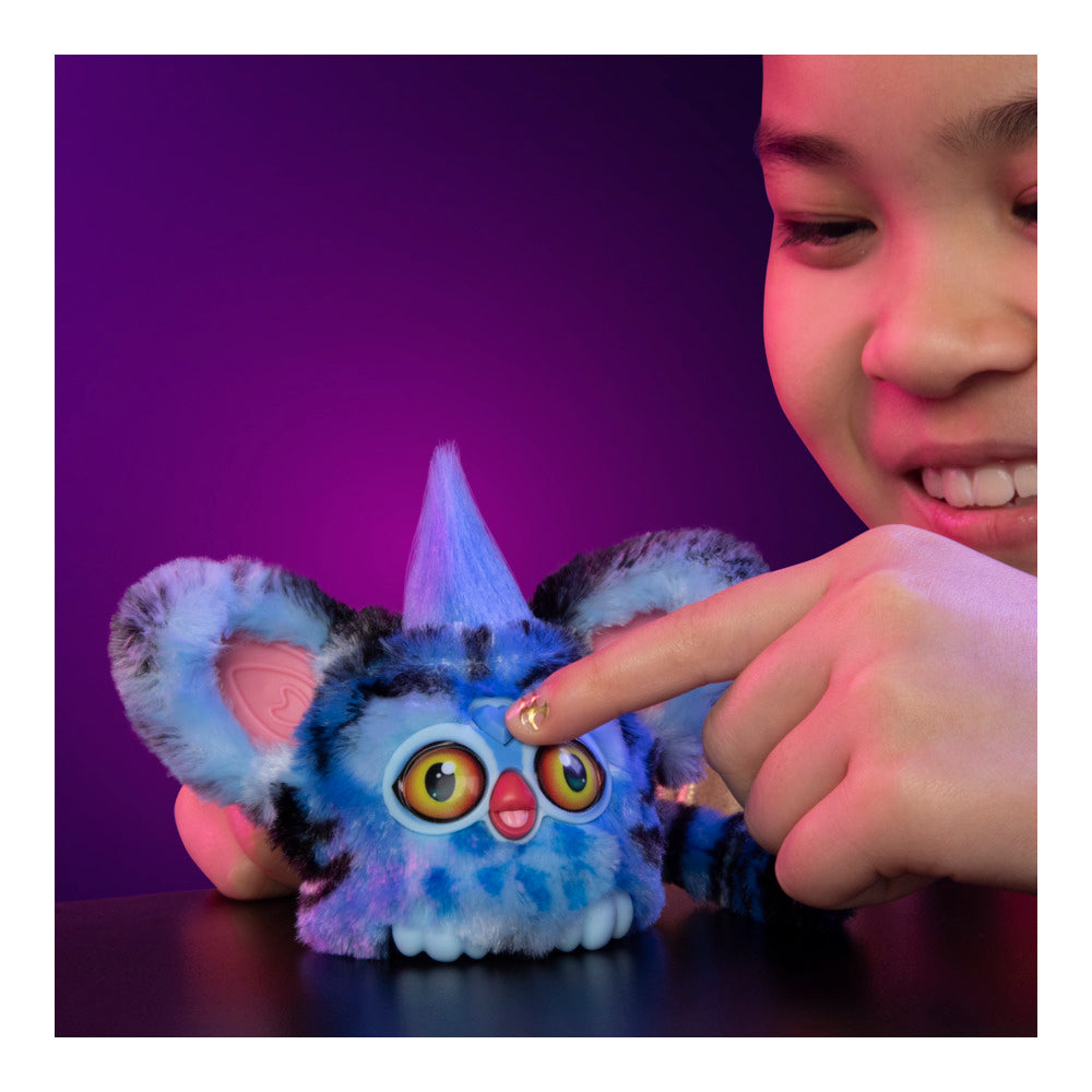 Furby Furblets Kpop Demon Hunters Derpy Tiger, Collectible 3" Mini Plush Electronic Toy