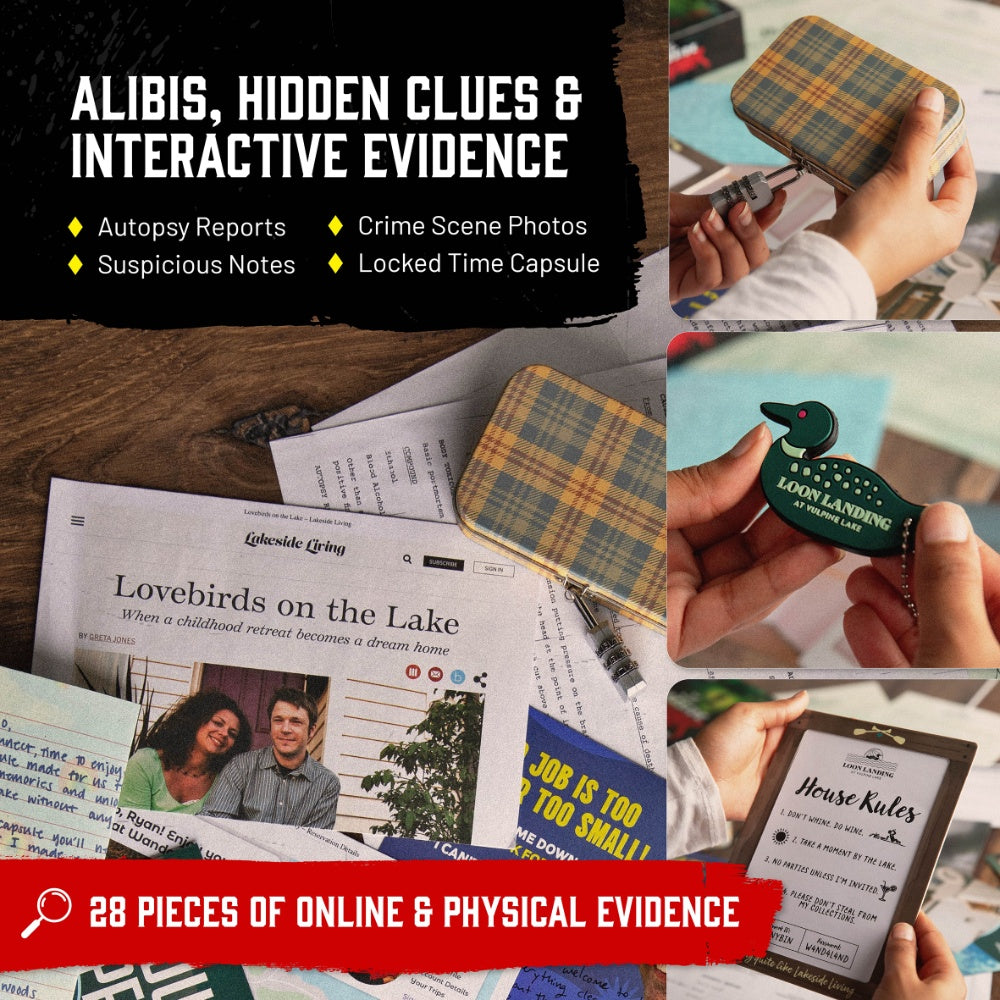 Hunt A Killer Lakeside Slaughter Murder Mystery Game