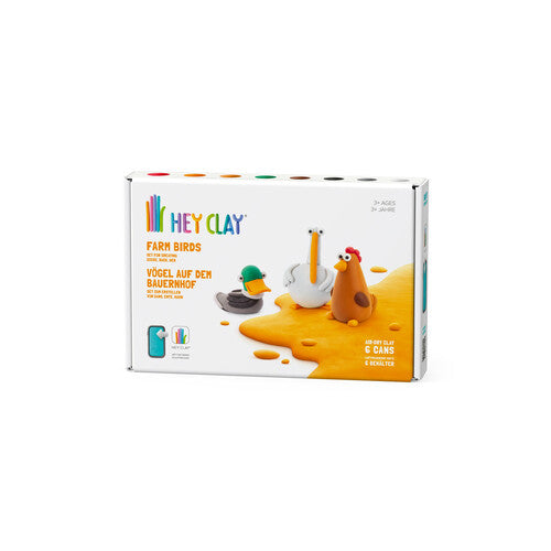 Hey Clay Farm Birds 6 Can Set