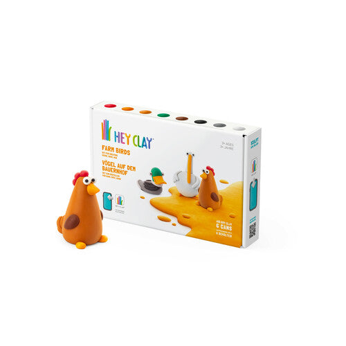 Hey Clay Farm Birds 6 Can Set