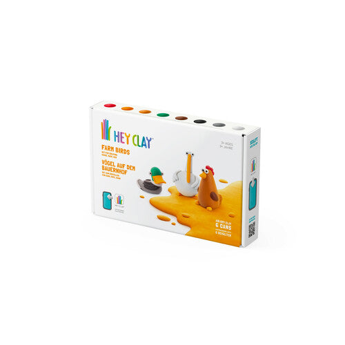 Hey Clay Farm Birds 6 Can Set