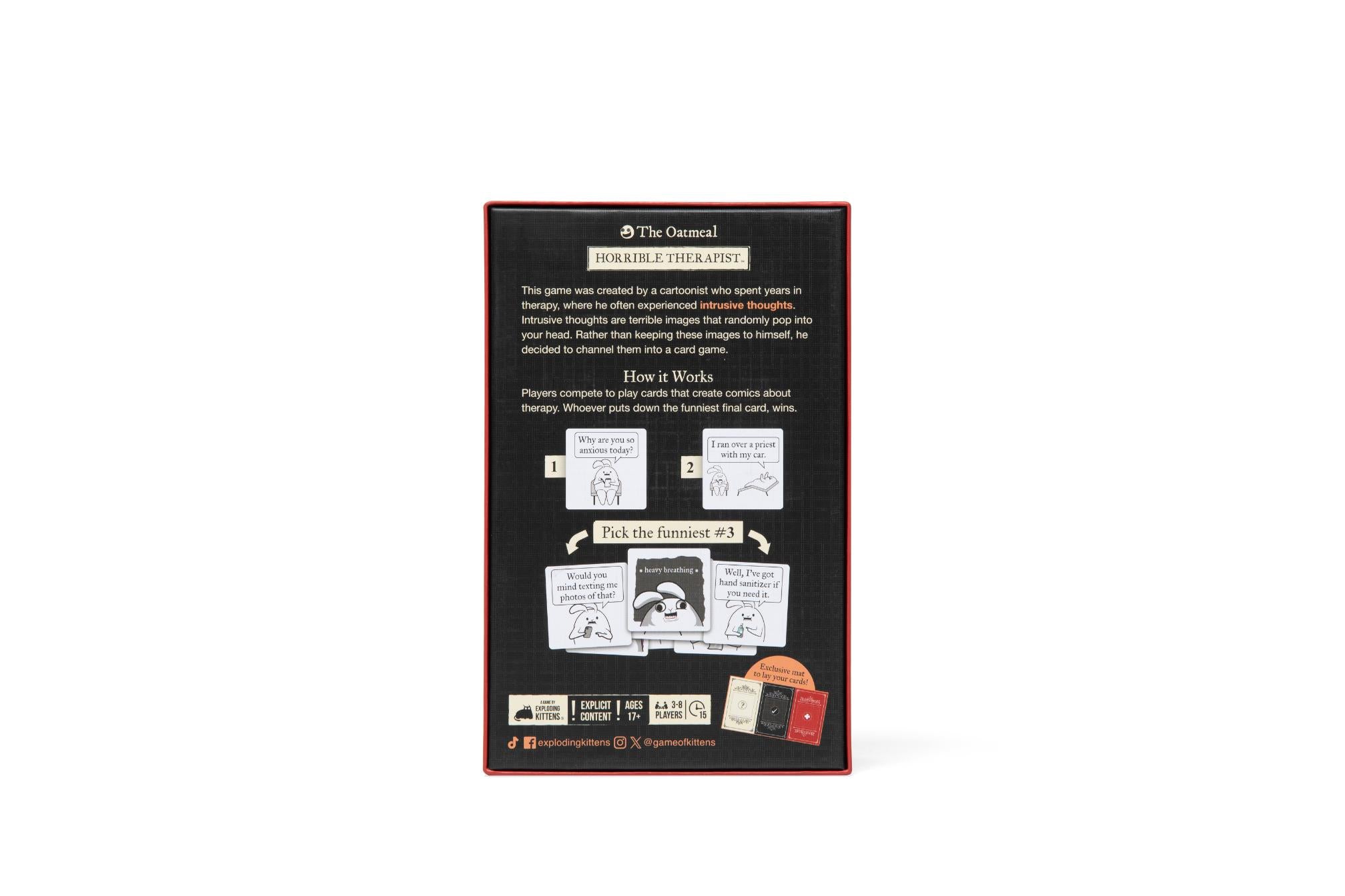 The Oatmeal Horrible Therapist More Card Game