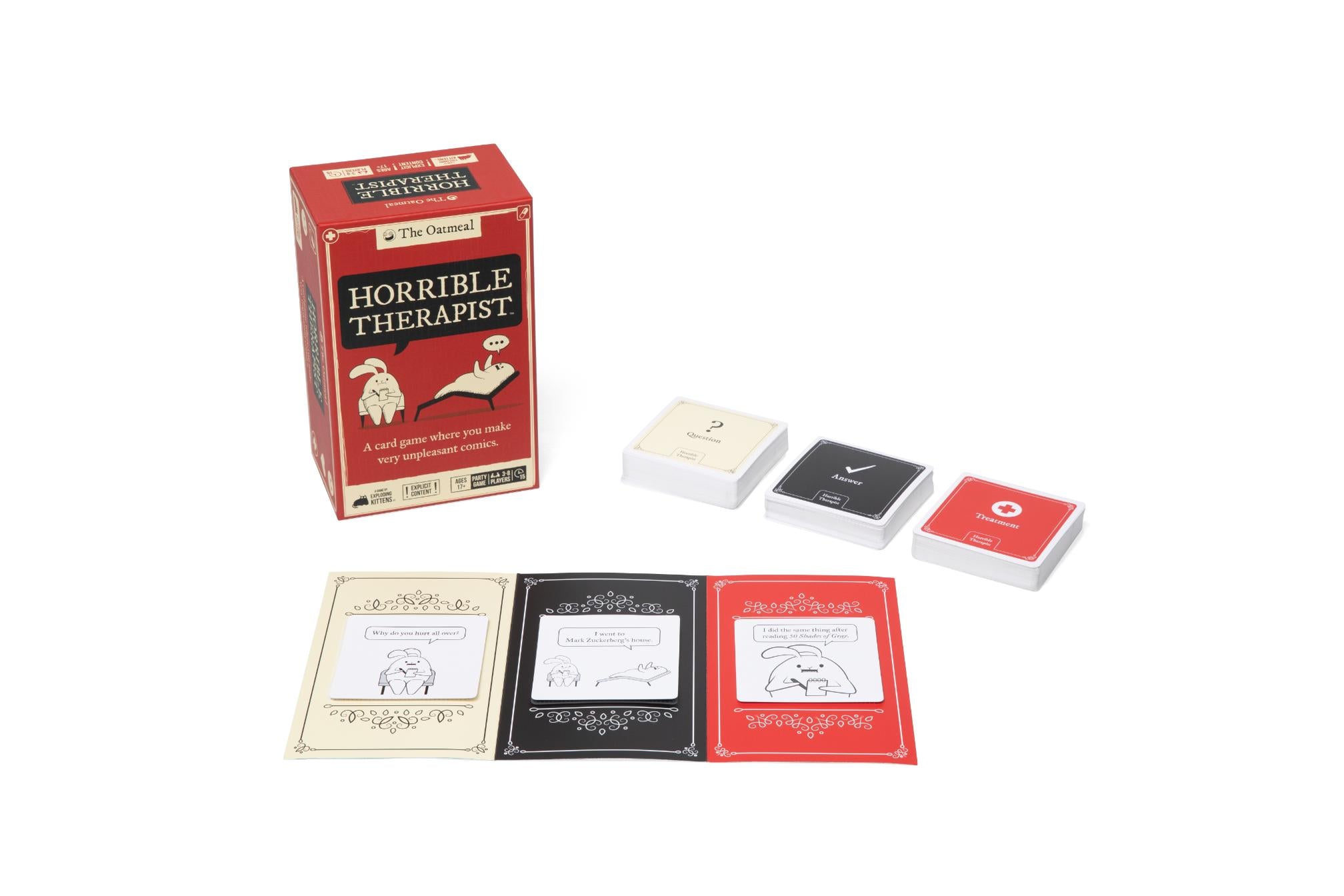 The Oatmeal Horrible Therapist More Card Game