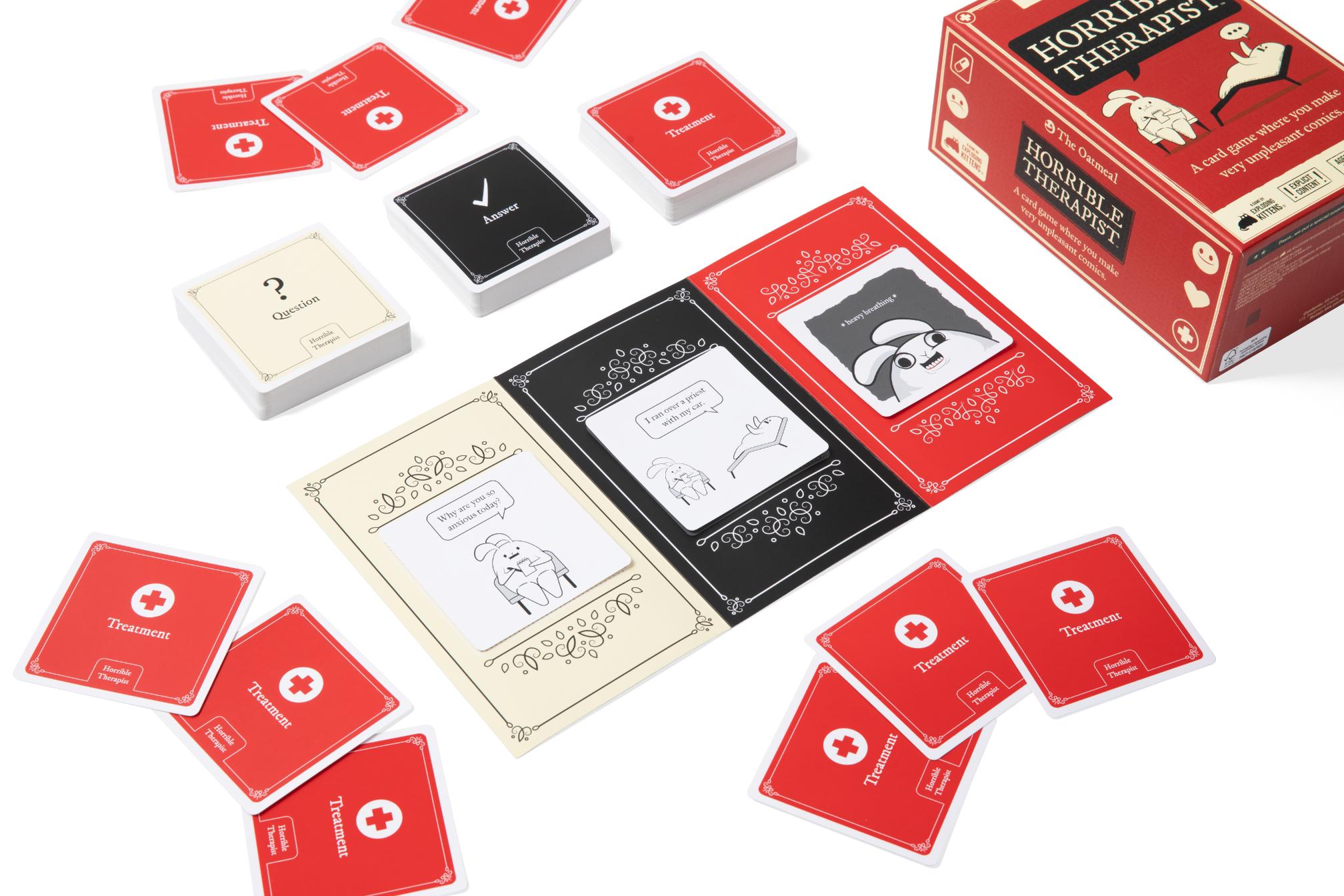 The Oatmeal Horrible Therapist More Card Game
