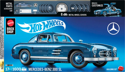 Mattel Brick Shop Hot Wheels Mercedes-Benz 300 Sl Building Toy Kit
