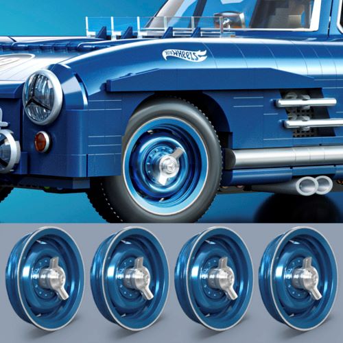 Mattel Brick Shop Hot Wheels Mercedes-Benz 300 Sl Building Toy Kit