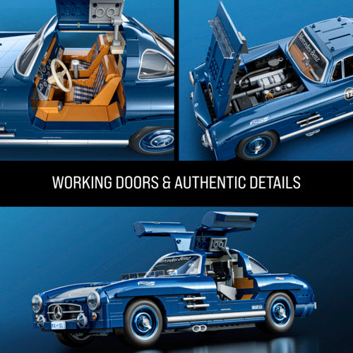 Mattel Brick Shop Hot Wheels Mercedes-Benz 300 Sl Building Toy Kit