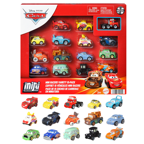 Disney Cars Diecast Cars Mini Racers Variety 15 Pack