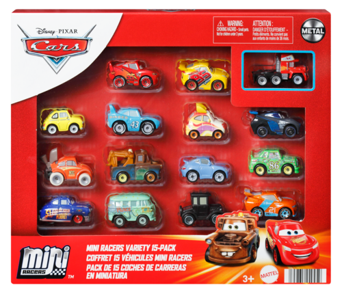 Disney Cars Diecast Cars Mini Racers Variety 15 Pack