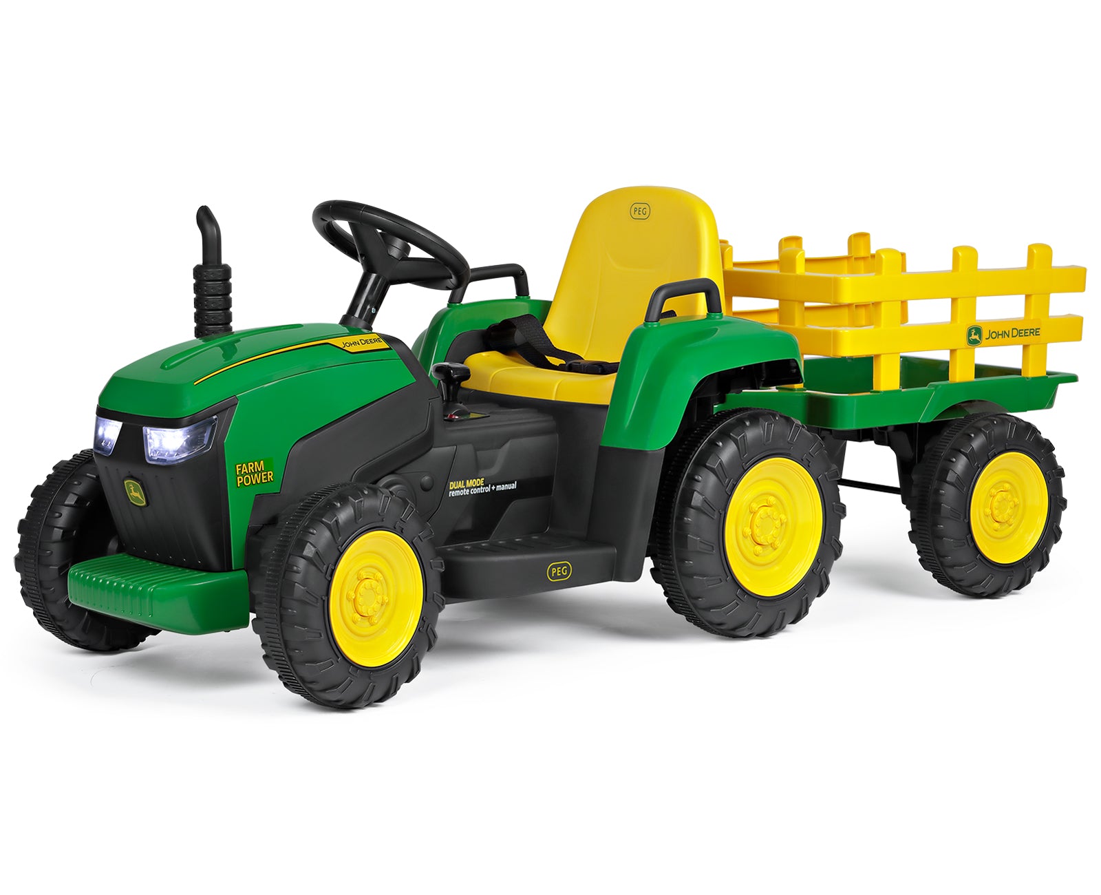 peg perego john deere gator instructions Peg Perego John Deere Farm Power Tractor And Trailer With Remote Contr