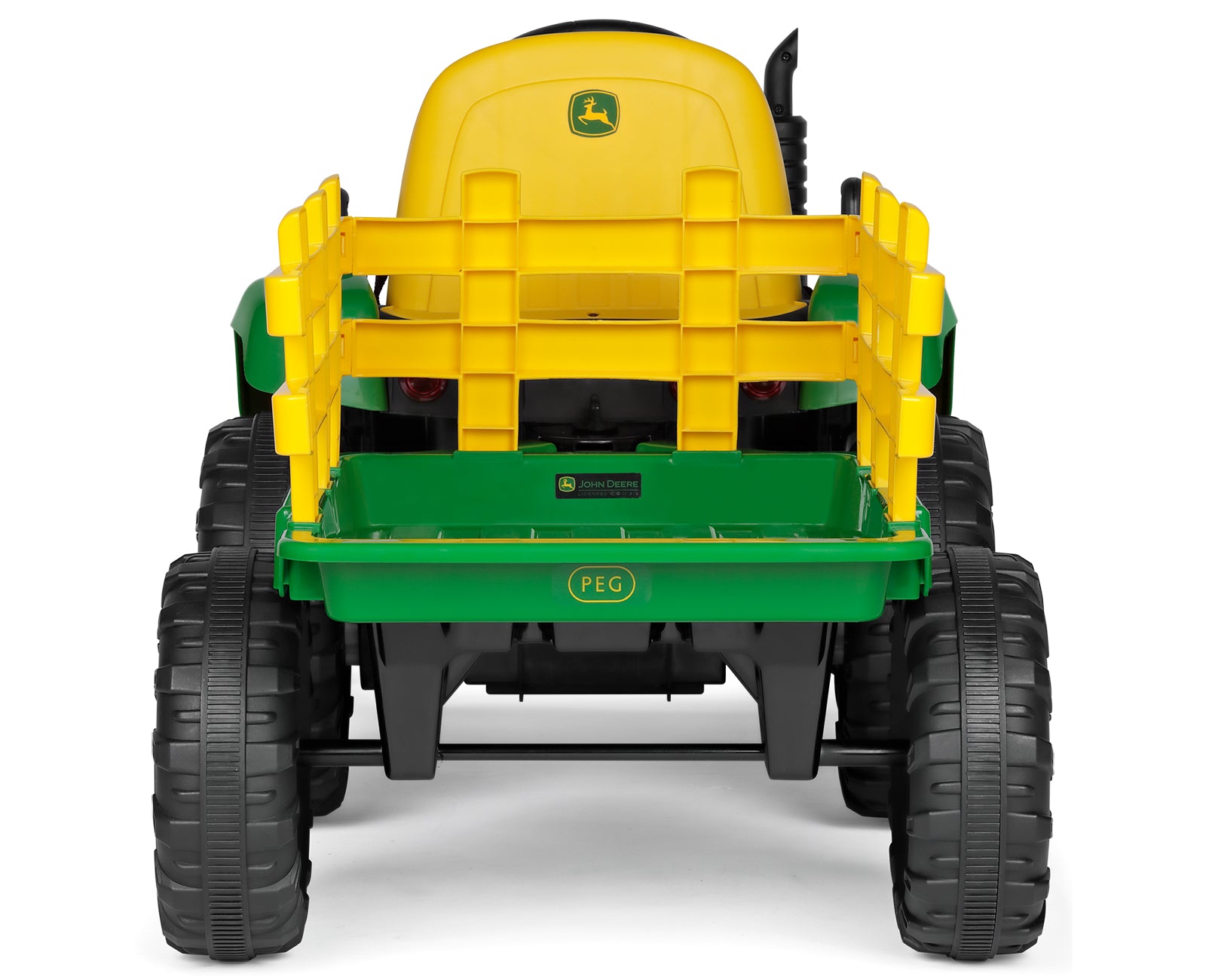 peg perego john deere farm tractor & trailer Peg Perego John Deere Farm Power Tractor And Trailer With Remote Contr