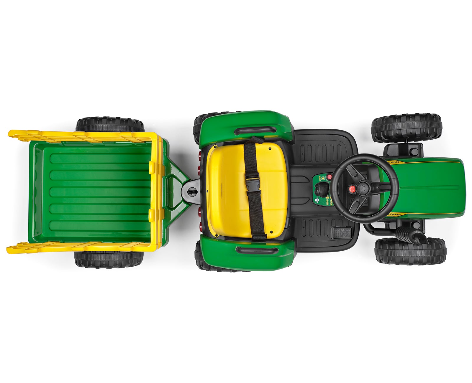 peg perego john deere power loader with trailer Peg Perego John Deere Farm Power Tractor And Trailer With Remote Contr