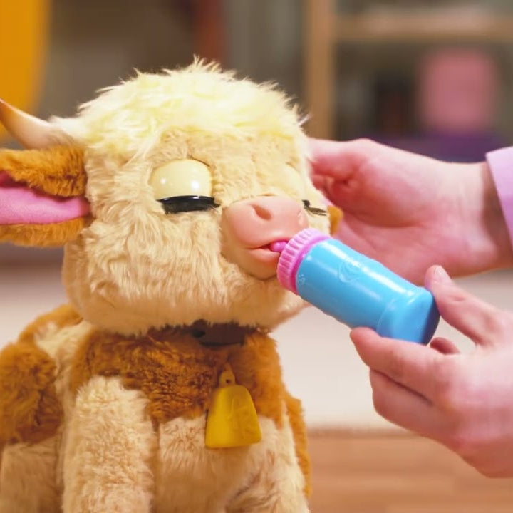 Furreal Plush Toy Interactive Pet Maggie The Feed & Follow Cow