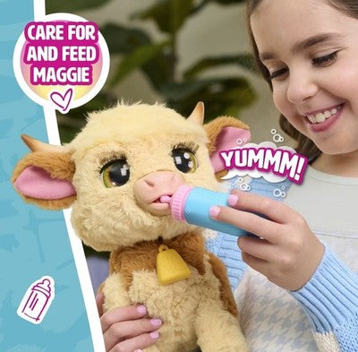 Furreal Plush Toy Interactive Pet Maggie The Feed & Follow Cow