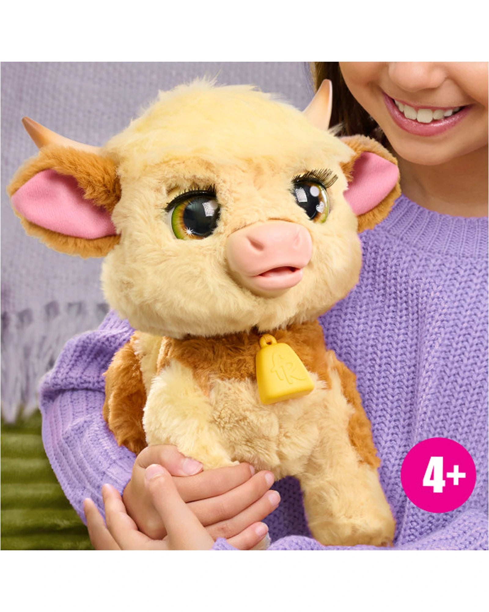 Furreal Plush Toy Interactive Pet Maggie The Feed & Follow Cow