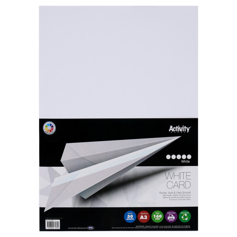 Premier Stationary A3 Activity Paper White 50 Pack