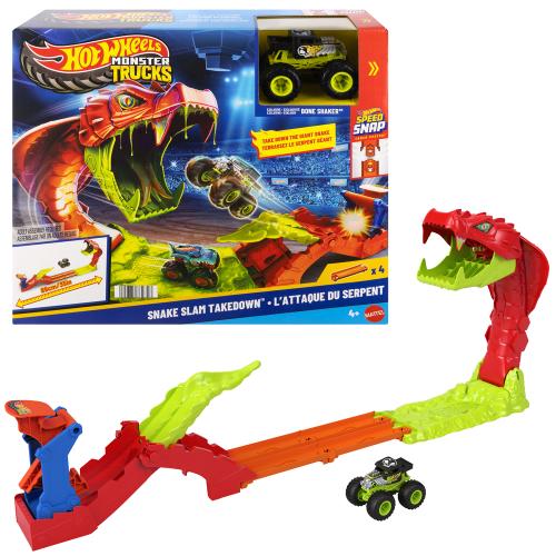 Hot Wheels Monster Trucks Snake Slam Takedown Playset