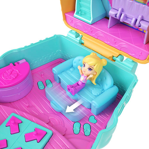 Polly Pocket Dream Treat Unicorn Compact Playset With 1 Micro Doll And Pet