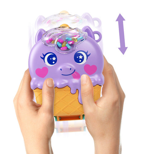 Polly Pocket Dream Treat Unicorn Compact Playset With 1 Micro Doll And Pet