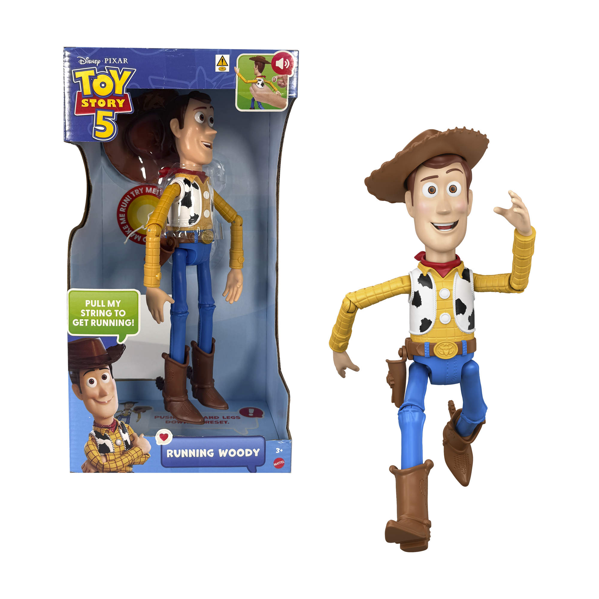 Toy Story 5 12" Running Woody Action Figure