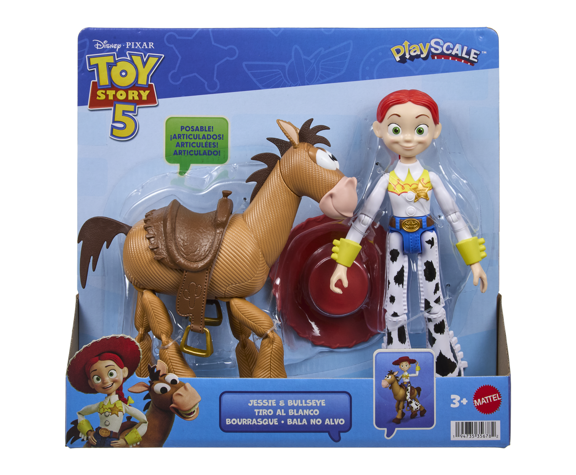 Toy Story 5 Core Scale 7" 2Pk  Action Figures Jessie & Bullseye