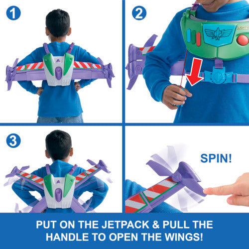 Disney And Pixar Toy Story 5 Hi-Tech Space Ranger Jetpack, Kids Role Play Gear With Lights & Sounds