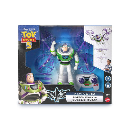 Disney And Pixar Toy Story 5 Flying Rc Hi-Tech Edition Buzz Lightyear Action Figure Remote Controlled