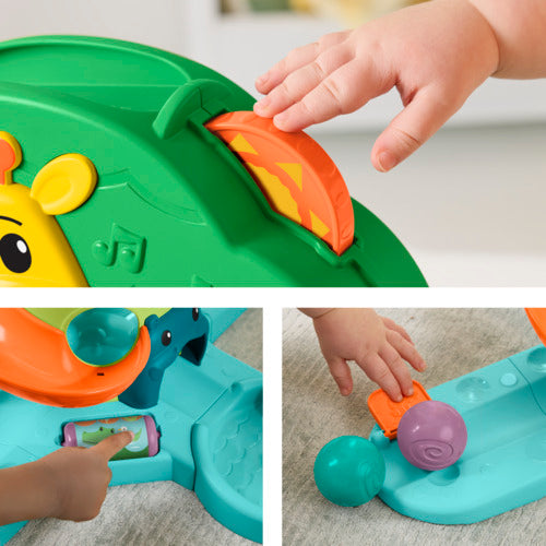 Fisher-Price Sit-To-Stand Jungle Tree, Baby To Toddler Musical Ball Drop Play Center With 6 Balls