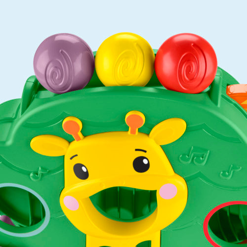 Fisher-Price Sit-To-Stand Jungle Tree, Baby To Toddler Musical Ball Drop Play Center With 6 Balls