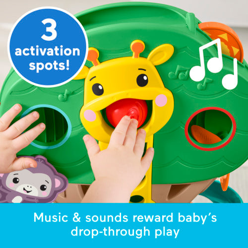 Fisher-Price Sit-To-Stand Jungle Tree, Baby To Toddler Musical Ball Drop Play Center With 6 Balls