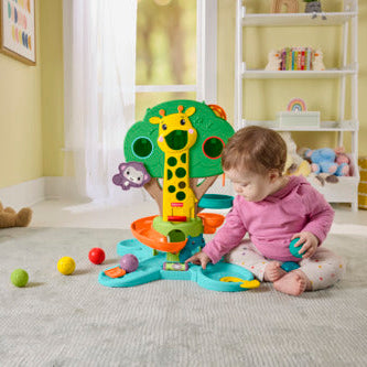 Fisher-Price Sit-To-Stand Jungle Tree, Baby To Toddler Musical Ball Drop Play Center With 6 Balls